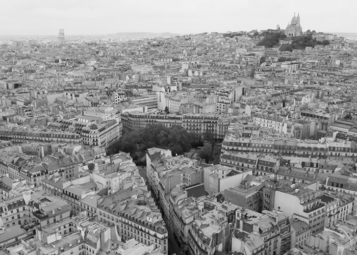 Vue aérienne de Paris